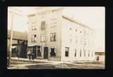 ABBOTSFORD: 1913  RPPC of THE ADAMS HOTEL at   ABBOTSFORD, Wis.  Trio of Ch