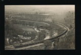 ABLEMAN:  1918 RPPC Making Horseshoe (Railroad) Curve Ableman, Wis. with ov