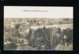 AMHERST:  1910 RPPC BIRDS EYE VIEW OF AMHERST WIS. Looking West.  SIZE:  St