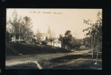 AMHERST:  RPPC of E. MILL ST. AMHERST WIS.  A Pleasant View with nice Homes