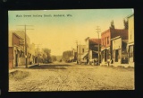 AMHERST:  1913 Printed Post Card of Amherst Main Street Looking South.  SIZ