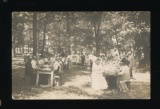 AMHERST:  1910 Outdoor Dining View of Amherst Old Settlers Gathering at Vil