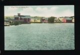 AMHERST:  1910 Printed Post Card of Pond View at Amherst, Wis.  SIZE:  Stan