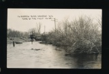 AMHERST:  1911 TO-MORROW RIVER (Highway 10 Bridge) AMHERST WIS.  Angler fis