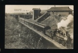 AMHERST JCT:  1910 RPPC of Freight and Passenger Wisconsin Central Train on