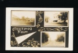ALLENVILLE:  1912 Triple View RPPC showing Depot and Mill; General Store an