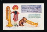 ARCADIA:  1906 Printed Buster Brown and Tighe with Brass Instruments Advert