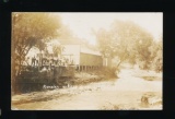 ARKANSAW:  1907 The remains of $1500 Steel Bridge at Arkansaw, (WI).  SIZE: