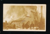 AUGUSTA: 1916 posted 1917 RPPC of The Burning of R. G. Markhams Livery Barn