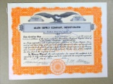 1953 ALLEN SUPPLY COMPANY, INCORPORATED  CEDAR RAPIDS, IOWA.   35 Orange Sh