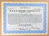 1926 SCRIP CERTIFICATE for B. B. & R. KNIGHT CORPORATION VOTING TRUST for O