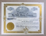 1920s Big Butte Mining Company Incorporated under the Laws of Arizona; Unis