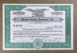 1967 Brown County Investors, Inc. (Green Bay, WI).  Certificate # 15 for 15