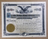 1907 The Buffalo School Company State of New York; Stock Certificate#10for