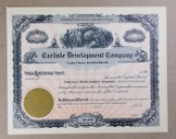 1920 Carlisle Development Company of Globe,  the State of Arizona Unissued