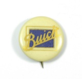 1920s Celluloid Pin Back Button by JENS of Milwaukee, Wisconsin for: Buick