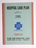 1945 TIME (Irene Bush) INCORPORATED Blue Cross Plan for Hospital Care / Ele