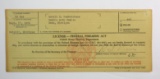 1959 LICENSE  FEDERAL FIREARMS ACT issued to Gerald E Hendrickson ? Gamble