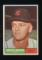 1961 Topps Baseball Card #106 Whitey Herzog Kansas City Athletics