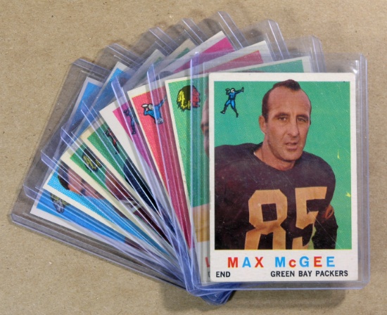 (8) 1959 Topps Green Bay Packers Football Cards