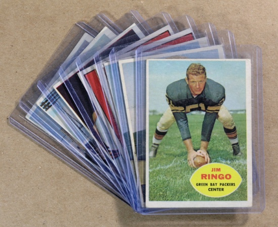 (8) 1960s Green Bay Packers Football Cards