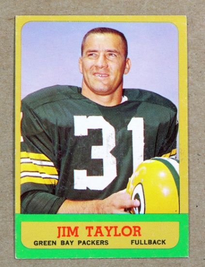 1963 Topps Footall Card #87 Hall of Famer Jm Taylor Gree Bay Packers