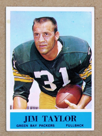 1964 Philadelphia Football Card #80 Hall of Famer Jim Taylor Green Bay Pack