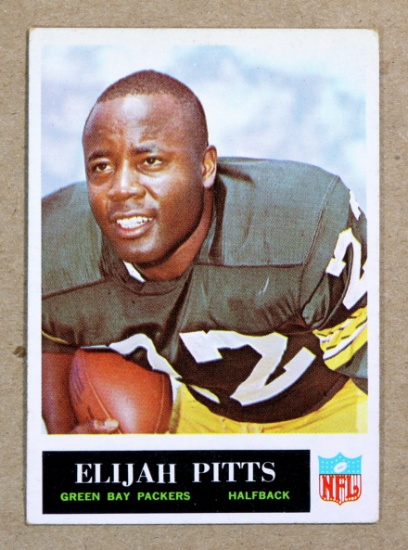 1965 Philadelpha ROOKIE Footall Card #80 Rokie Elijah Pitts Green Bay Packe