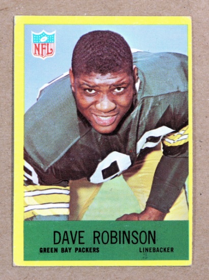 1967 Philadelphia ROOKIE Football Card #80 Rookie Hall of Famer Dave Robins