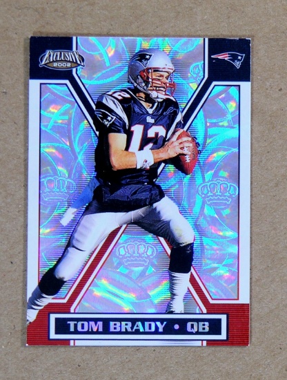 2002 Pacific Tradng Cards Exclusive Foil Football Card #97 Tom Brady New En