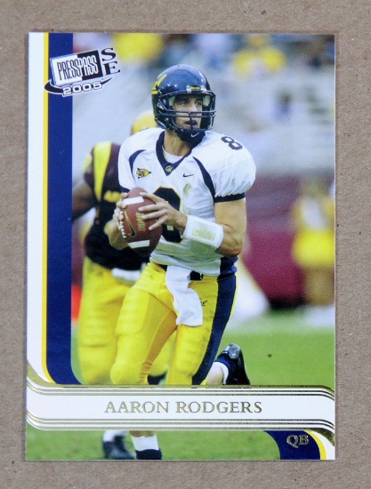 2005 PressPass ROOKIE Football Card #G7 Aaron Rodgers Green Bay Packers