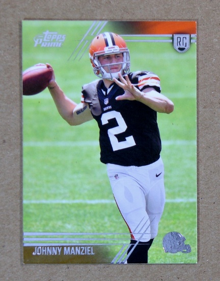 2013 Topps Prime ROOKIE Football Card #144 Rookie Johnny Manziel Cleveland