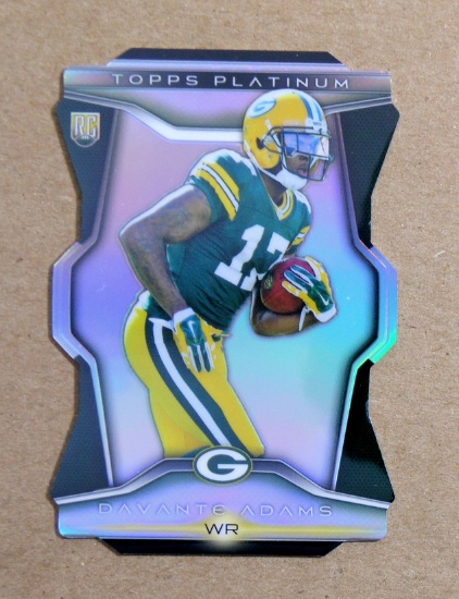 2014 Topps Platinum ROOKIE Football Card #PDC-DA Rookie Davante Adams Green