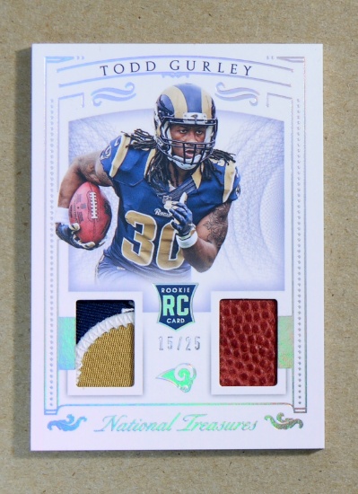 2015 Panini GAME WORN JERSEY-ROOKIE Football Card #RDM-TG Rookie Todd Gurle