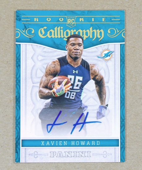 2016 Panini AUTOGRAPED-ROOKIE Football Card #RC-XH Rookie Xavien Howard Mia