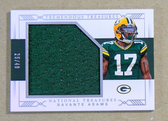 2017 Panini National Treasures GAME WORN JERSEY Football Card #52 Davante A