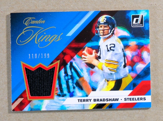 2019 Panini Donruss GAME WORN JERSEY Football Card #CK-11 Terry Bradshaw Pi