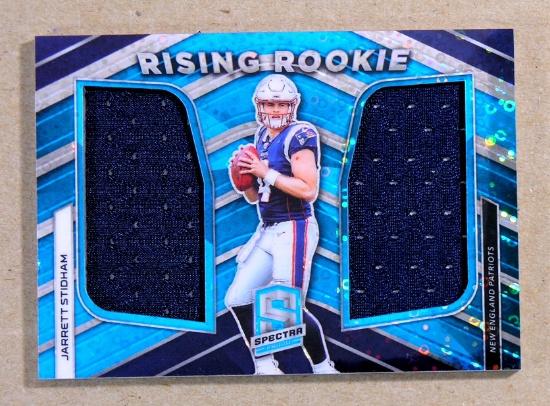 2019 Panni Spectra Prizm GAME WORN JERSEY-ROOKIE Footall Card #RRM-7 Rookie