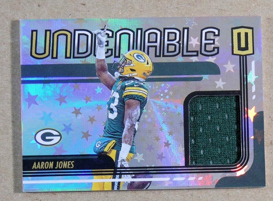 2019 Panini Unparalleled GAME WORN JERSEY Football Card #UN-AJ Aaron Jones
