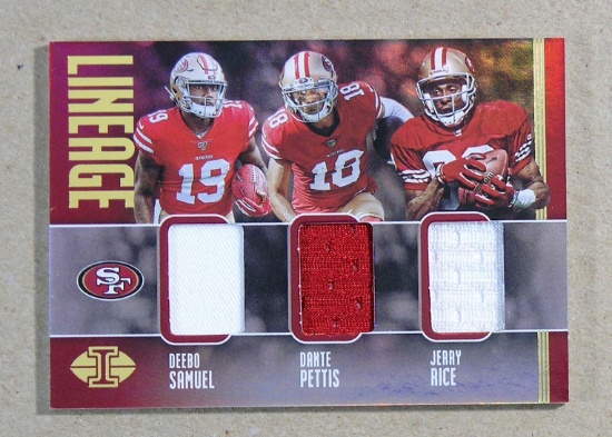2019 Panini Illusions GAME WORN JERSEY Football Card #LI-DDJ: Deebo Samuel-