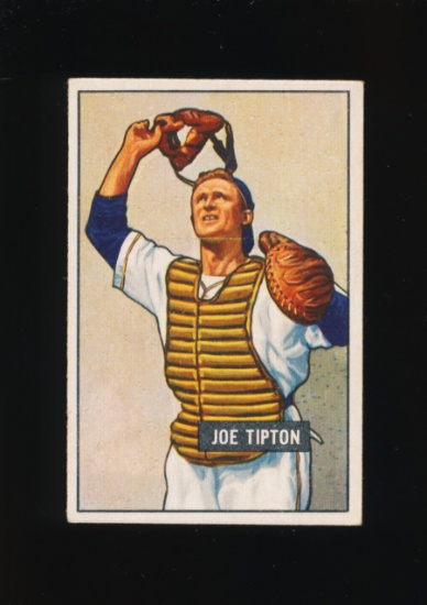 1951 Bowman Baseball Card #82 Joe Tipton Philadelphia Athletics