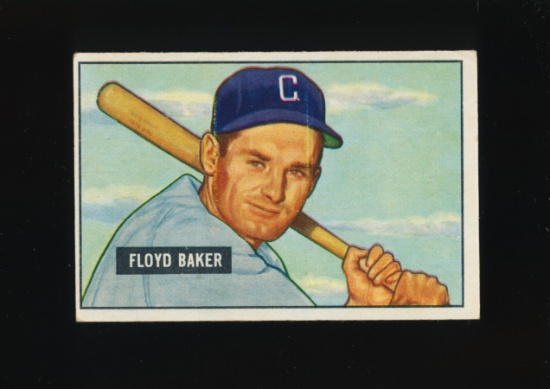 1951 Bowman Baseball Card #87 Floyd Baker Chicago White Sox