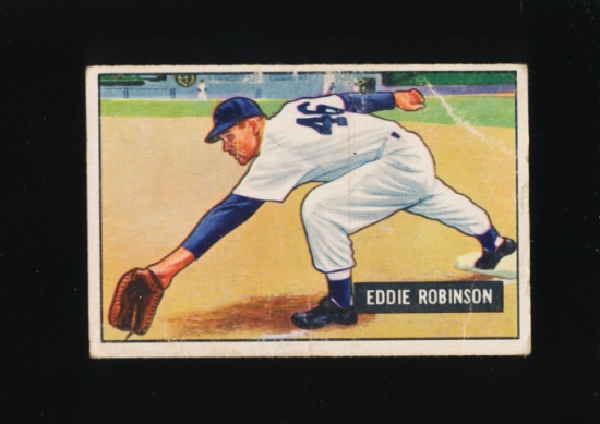 1951 Bowman Baseball Card #88 Eddie Robinson Chicago White Sox