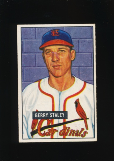 1951 Bowman Baseball Card #121 Gerry Staley St Louis Cardinals