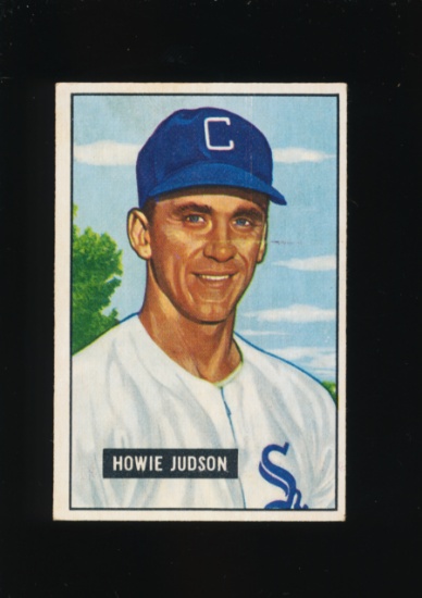 1951 Bowman Baseball Card #123 Howie Judson Chicago White Sox
