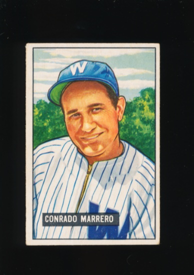 1951 Bowman Baseball Card #206 Conrado Marrero Washington Senators