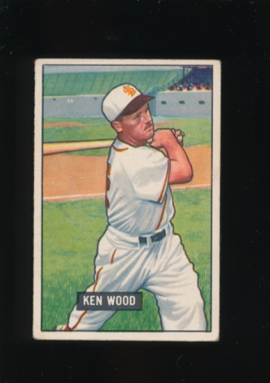 1951 Bowman Baseball Card #209 Ken Wood St Louis Browns