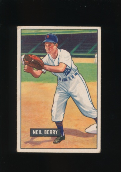 1951 Bowman Baseball Card #213 Neil Berry Detroit Tigers