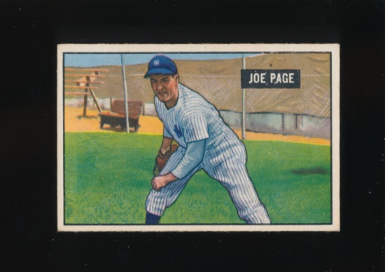 1951 Bowman Baseball Card #217 Joe Page New York Yankees