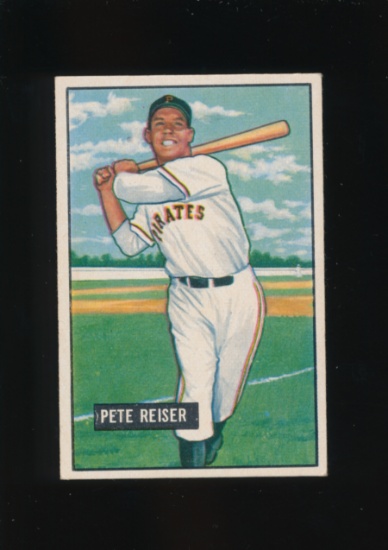 1951 Bowman Baseball Card #238 Pete Reiser Pittsburgh Pirates